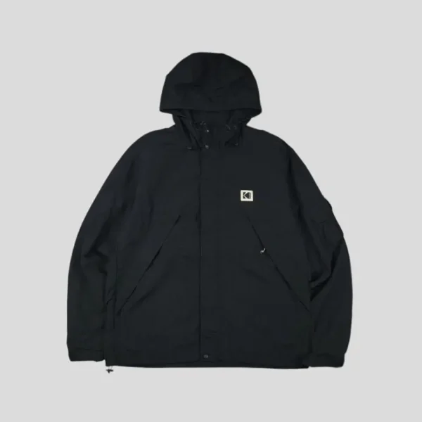 Kodak Black Light Beige Logo Hooded Windbreaker (KDK-002)