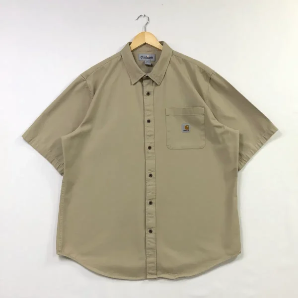 (XL) Carhartt Work Shirt - Beige (CRHT-028)