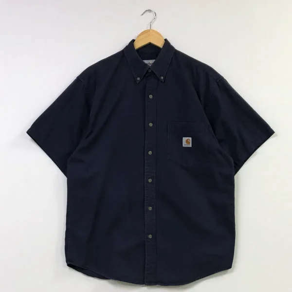 (L) Carhartt Work Shirt - Navy (CRHT-032)